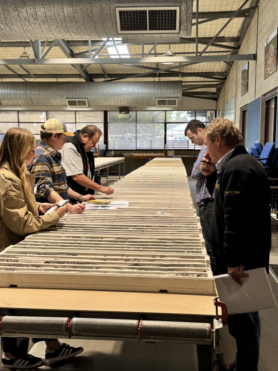 Iceni_Gold's tweet photo. This week we reviewed the drill core from hole LDDH1 at Welcome Creek with GSWA.

Originally drilled by Normandy Poseidon in 1994 to 701m, the anomaly remains unexplained.

Next step: extend to 1200m to test the geophysical target.

#Geology #Exploration #WelcomeCreek https://t.co/j07ObXEDKv