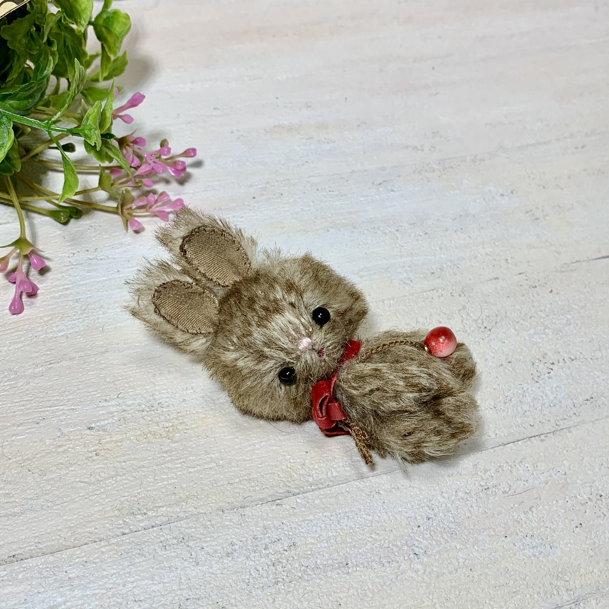 モヘアのテディベア 子うさぎ ブライスのお仲間に♡❁短期出品❁ 1_38e549f11e5def66a42508f48d8c