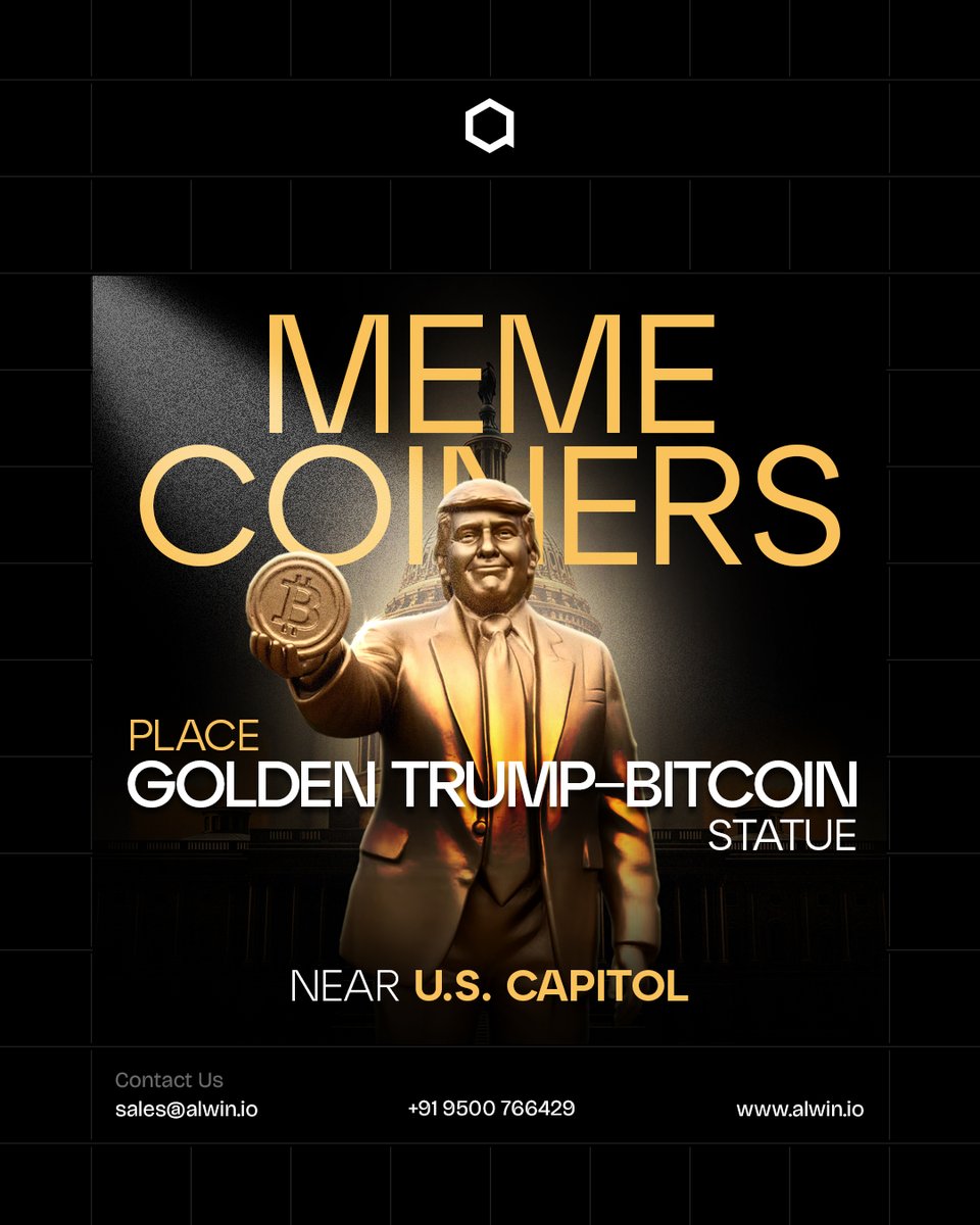 AlwinTechnology's tweet image. 🌍 When #crypto meets culture, the world notices.
A golden #Trump-#Bitcoin statue near the #USCapitol proves: crypto isn’t just tech — it’s culture, memes &amp;amp; symbols. 👀

🔥 Communities create visibility.
⚡ Symbols spark conversations.
💼 Regulators can’t ignore it forever.
