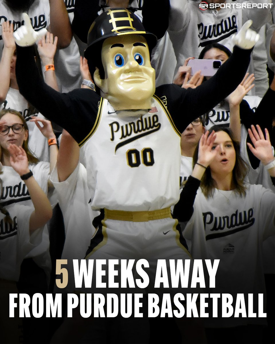 Only 5 weeks until Purdue basketball! 💥