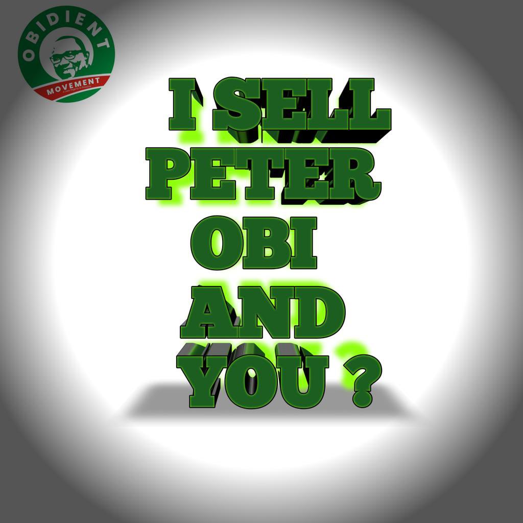 IjekpaOlamma's tweet image. I sell Peter  Obi
I sell PO in the morning 
I sell PO in the afternoon 
I sell PO in the evening 
I sell PO as a highly viable venture 
This venture opens every Int'l  doors
Nations beg to have him as their own 
If we all buy PO 
Our economy will be restored
