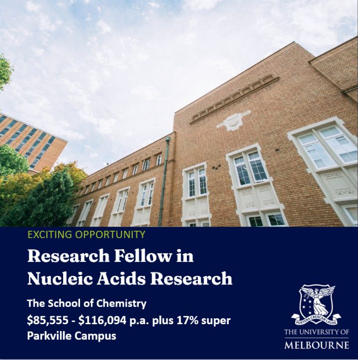 School of Chemistry | University of Melbourne tweet media