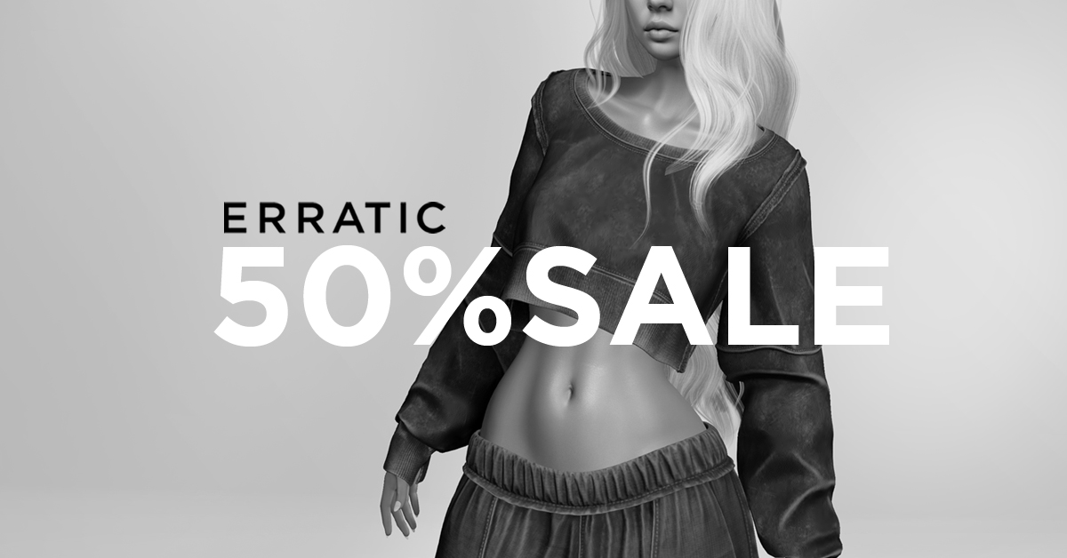 You are cordially invited to the erratic 50 % SUPER SALE !

TP to Mainstore bit.ly/33Qbwq5

LIKE &amp; SHARE

(All prices are already marked down - Fatpacks INCLUDED)

- Sale ends 22.Sep.25 SLT (full Monday included) -

♥ erratic