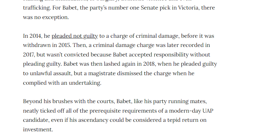 rationalbitch's tweet photo. I have just reported #Babet to the AFP as a fixated person who is delusional and paranoid. He has a history of violence and criminal damage. I suggest Victorians report him to crime stoppers. He needs an assessment https://t.co/BqJnEHTPvI