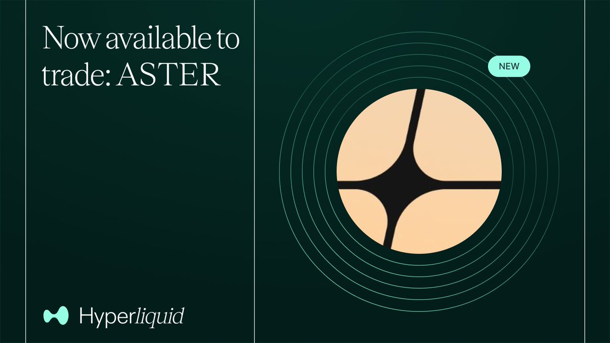 HyperliquidX's tweet image. By community request, you can now long or short $ASTER with up to 3x leverage.       

Beware of low liquidity, high volatility, and increased liquidation risk.