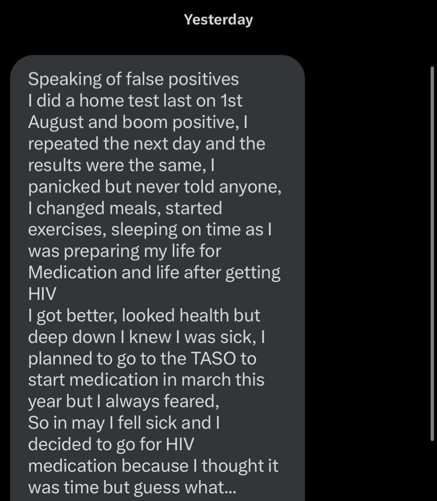 dr_katumwa's tweet image. A testimony about HIV! 👇