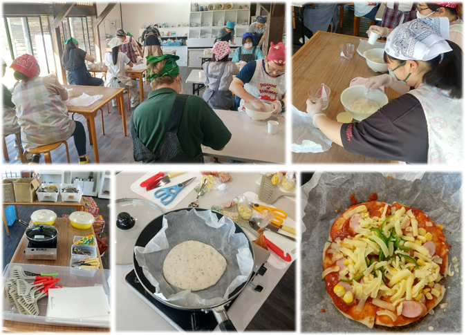 wajunkan's tweet photo. 9月19日(金)、特別活動「生徒交流会」が行われました。今回は、松岡窯陶芸教室さんで「フライパンピザ作り」と「タイルクラフト作り」を体験ました。外はカリッ、中はモチッとしたピザは格別でした😊また、タイルクラフトでは、すてきなコースターも作ることができ、貴重な体験ができました。 https://t.co/50G7G103eP