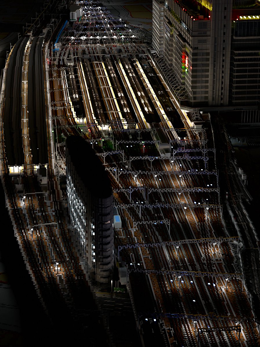 マイクラ 名古屋駅   夜
#minecraft #minecraft建築コミュ  blender rendering