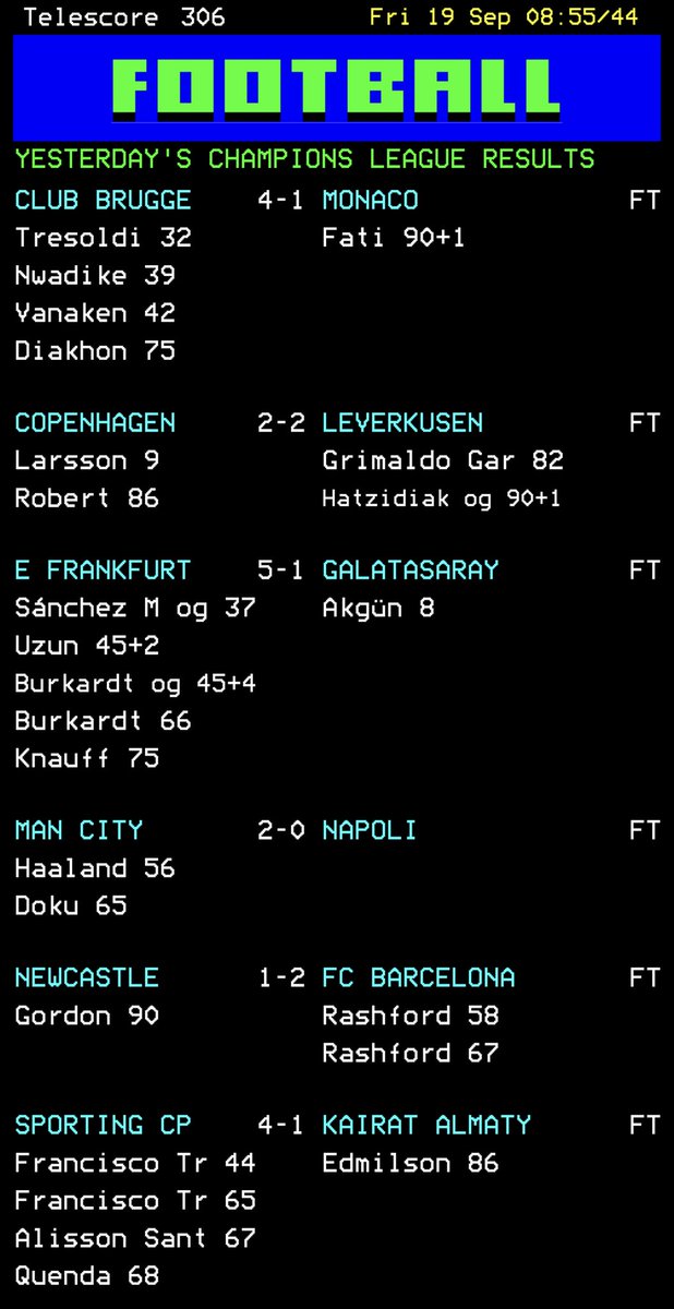 ToontalkRob's tweet image. Just discovered my new favourite football scores app. Telescore. Available on 🍎/🤖 

Brilliant.