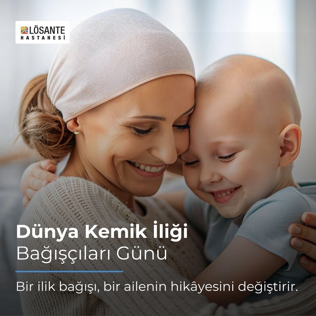 19 Eylül
Dünya Kemik İliği Bağışçıları Günü

Kemik İliği Nakli Nedir?

Lösante
Çocuk Hematoloji - Onkoloji 
ve 
Kemik İliği Nakli Merkezi Başkanı

👨🏻‍⚕️ Prof. Dr. Ahmet Emin KÜREKCİ

🔗 losante.com.tr/Blog/Detail/20…
☎️ 0312 666 7 666
📍 İncek, Ankara

#kemikiliği