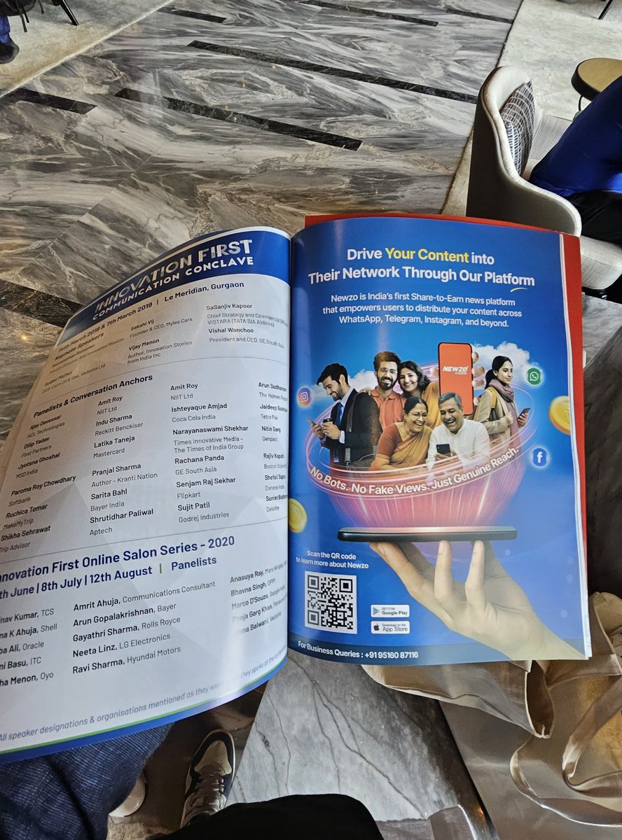 NewzoApp's tweet image. A strong start to Day 1 at #PRAXIS12 !
We’re glad to see Newzo featured in Reputation magazine. 
As a Bronze Partner at PRAXIS 2025, this moment is special for us, looking forward to more meaningful discussions ahead.
@PRAXISInd @RepTodayMag @amandeep14 
#PRAXIS12 #PRAXIS2025…