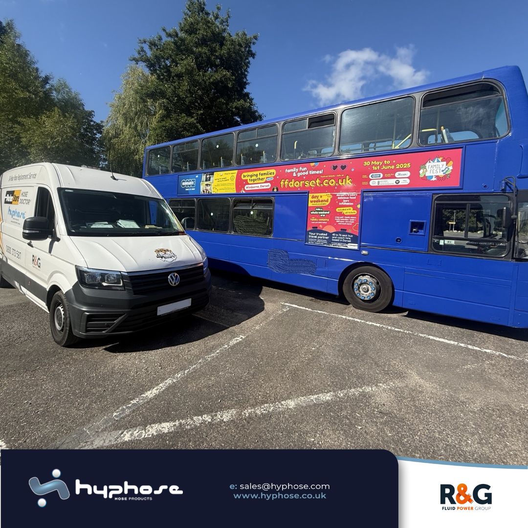 hyphose's tweet image. 🚌 Next Stop: Leak-Free! 

We recently wrapped up a customer callout, this time replacing a leaking hose between the filter and reservoir on a double decker bus.

🌐 hyphose.co.uk/pages/hydrauli… 

#HoseRepair #BusEngineering #DoubleDecker #KeepingThingsMoving