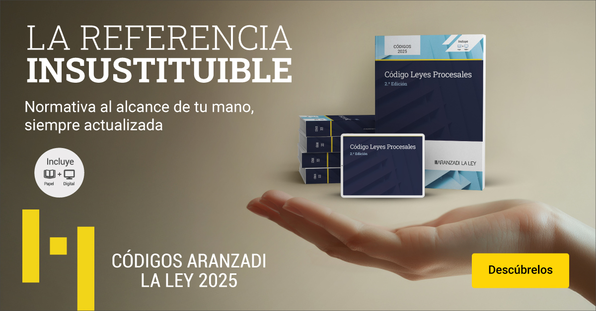 ARANZADI LA LEY (@aranzadilaley) on Twitter photo 📚💻Los #CódigosARANZADILALEY, con la #normativa más completa y actualizada y un detallado índice analítico que facilita un ágil acceso al artículo a consultar. Incluyen la versión digital en tu #BibliotecaInteligente #Legalteca. 
Conócelos aquí👉 ow.ly/ur7f50WYAj6 📚💻Los #CódigosARANZADILALEY, con la #normativa más completa y actualizada y un detallado índice analítico que facilita un ágil acceso al artículo a consultar. Incluyen la versión digital en tu #BibliotecaInteligente #Legalteca. 
Conócelos aquí👉 ow.ly/ur7f50WYAj6