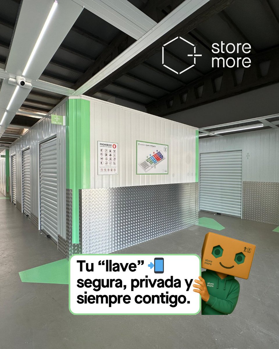StoremoreES's tweet image. Antes llevabas todo encima… y a veces lo perdías o lo olvidabas:
💳 Cartera
📷 Cámara
🎶 MP3
💶 Billetes y monedas

Hoy todo vive en tu móvil 📱

En Storemore sumamos una más: la llave de tu trastero.
Segura, privada y siempre contigo.

Tu trastero inteligente 😉
