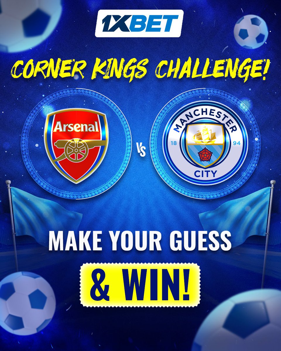 1xbetgm's tweet photo. ⚽ CORNER KINGS 🏁
Arsenal vs Man City — who’ll hit 5 corners first?
🔹 Drop your pick + ID
🔹 Follow us
🔹 Comment before Sept 21
🏆 3 promo codes worth 700 GMD!
📢 Results Sept 22
#1xBet #CornerChallenge #Arsenal #ManCity https://t.co/IHA2ofAeaZ