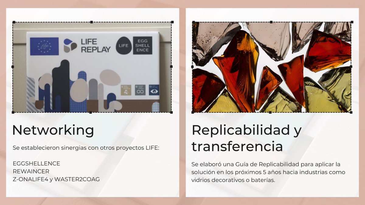 En LIFE REPLAY hemos demostrado que los residuos de tintas inkjet no son un final 🎨♻️ sino un recurso.

Prototipos, nuevos usos en baldosas y tintas, y sinergias con otros proyectos LIFE nos acercan a un sector cerámico más sostenible 🌍

#LIFEReplay #EconomíaCircular