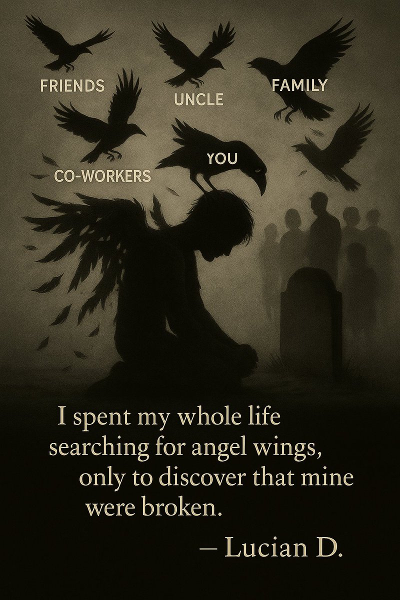 Lucian_DuskFall's tweet image. “The Weight of My Own Shadow”
#LucianDQuotes
#DarkPoetry
#BrokenSoul
#WritersOfTwitter
#ExistentialThoughts
#PoetryCommunity