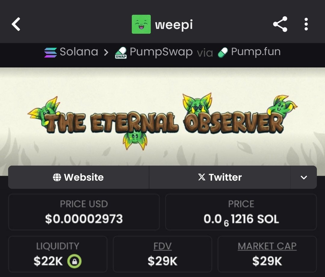 bullish_hunter1's tweet photo. Accelerated #weepi ascent $29k → $694k MC 🚀 24x! Focused crypto tactics, big crypto wins 💰 DM+Follow, join &amp; boost crypto growth 🔥 #SOL #Memecoins #Crypto #Alpha #SolanaAscent19

vyygC9ojzrPKWbHZMCVg6xNiNTHAnXGmAgARfeopump https://t.co/4Y7zoT2quU