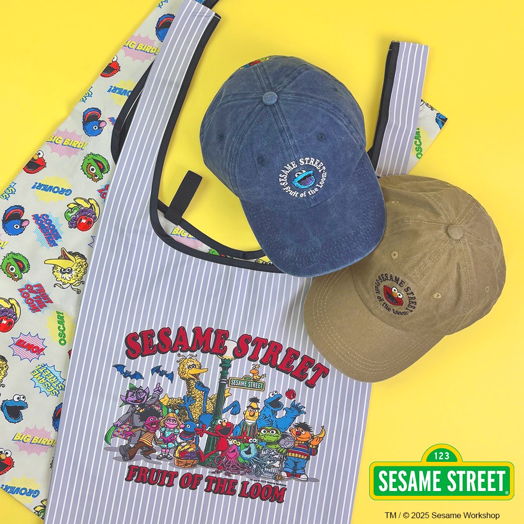 セサミストリート」meets「FRUIT OF THE LOOM」の #エコバッグ