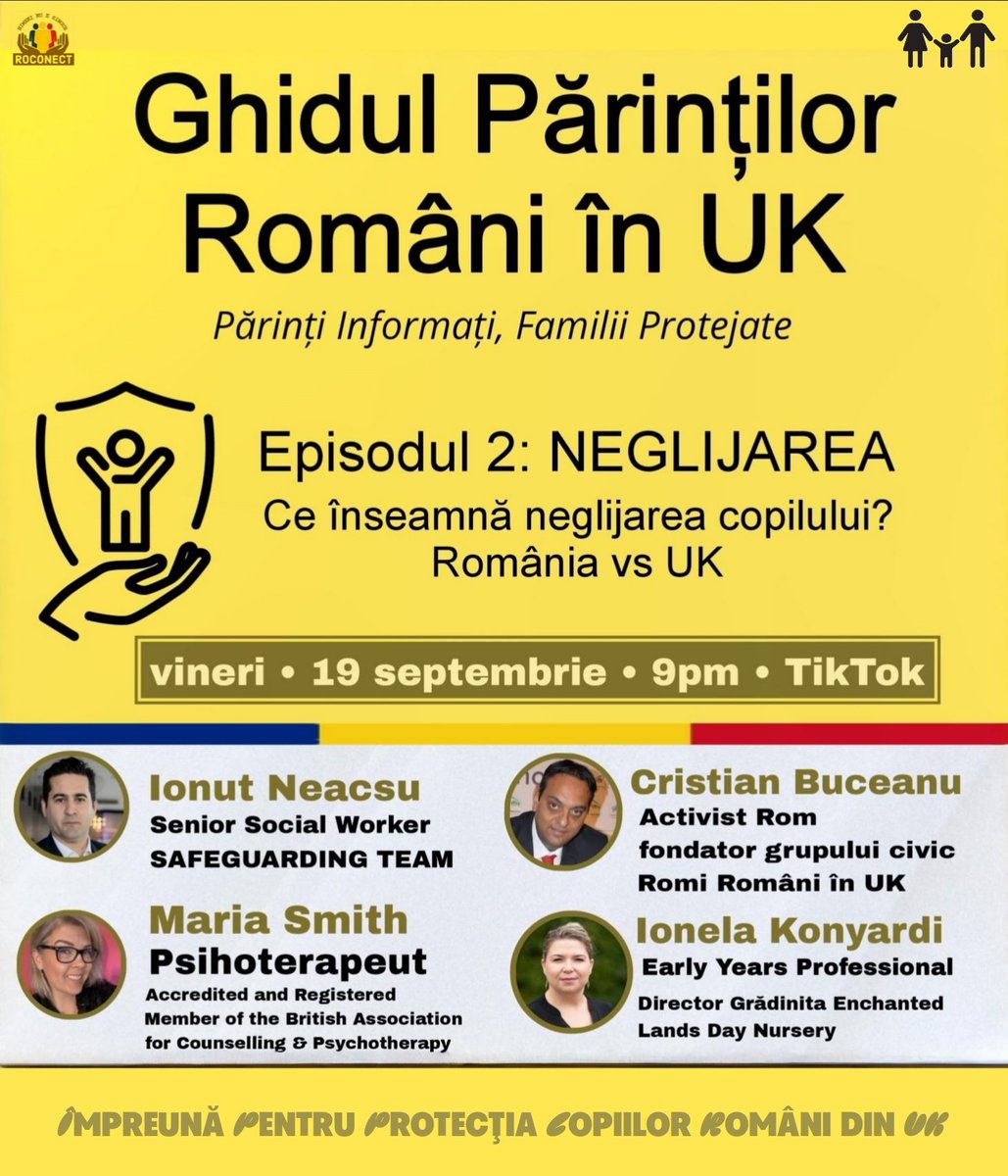 Continuing the awareness campaign - The Romanian Parent’s Guide in the UK – 
an informational tool for parents on social services and child protection.
Informed parents = protected families. 

Live on TikTok/Roconect

#InformedParentsProtectedFamilies