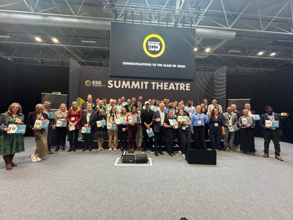 We are proud to share that Robin Brundle, Executive Chairman of Recyclus, has been named among the Environment100 at the ESS Expo. While awarded to Robin, this accolade reflects the hard work of everyone at Recyclus Group. 
 
Read more: recyclusgroup.com/recyclus-execu…

#environment100