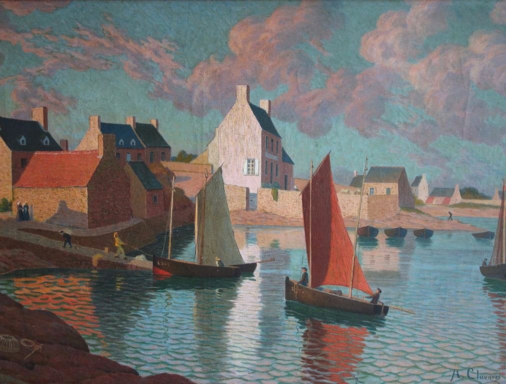 Albert Clouard (France, Rennes 1866 - Trégastel 1952 - Symbolisme, Nabi) "Le Port de Ploumanac'h" (1900)
#AlbertClouard #french #symbolism #nabi #art #ArtOfTheDay #paintingoftheday #artgallery #peinture #painting #ArtistOnTwitter #museum