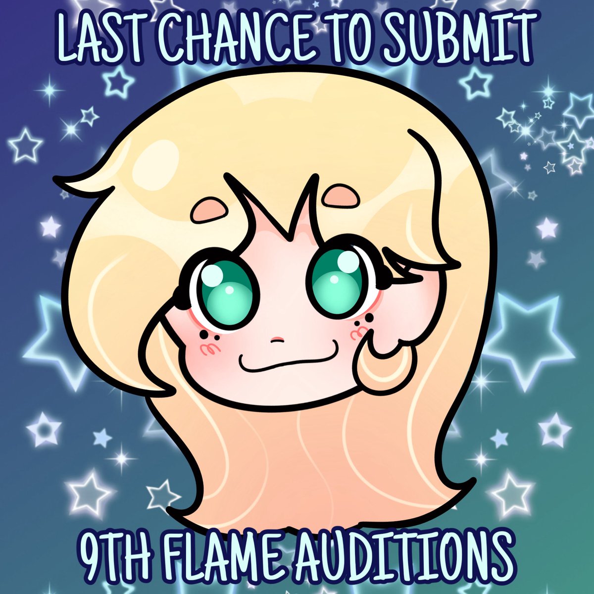 ✨LAST CHANCE ✨

Starlights! This is your LAST CHANCE to audition for the main cast of 9th Flame! You have just under 23 hours to submit auditions! 

Casting Call will be in the replies! 

#CastingCall #voiceover #voiceactor #studiostellar #indieva