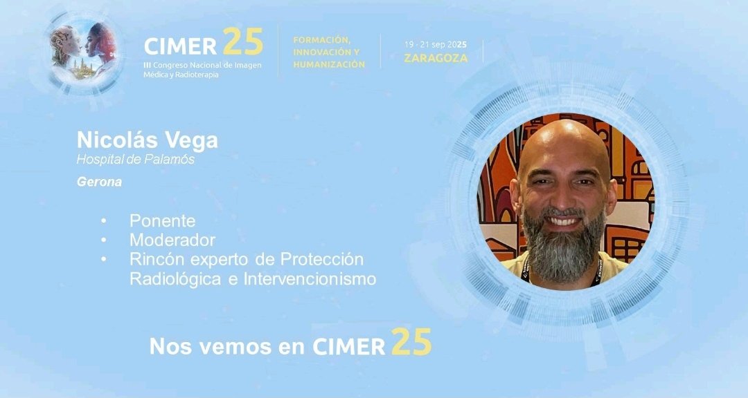 Hoy arranca #CIMER25 en Zaragoza 

Un congreso que une a los técnicos en radiología, radioterapia y medicina nuclear para seguir creciendo juntos y dar más fuerza a nuestra profesión ☢️

#Radiolgia #TSID #TSRT #TSIDMN