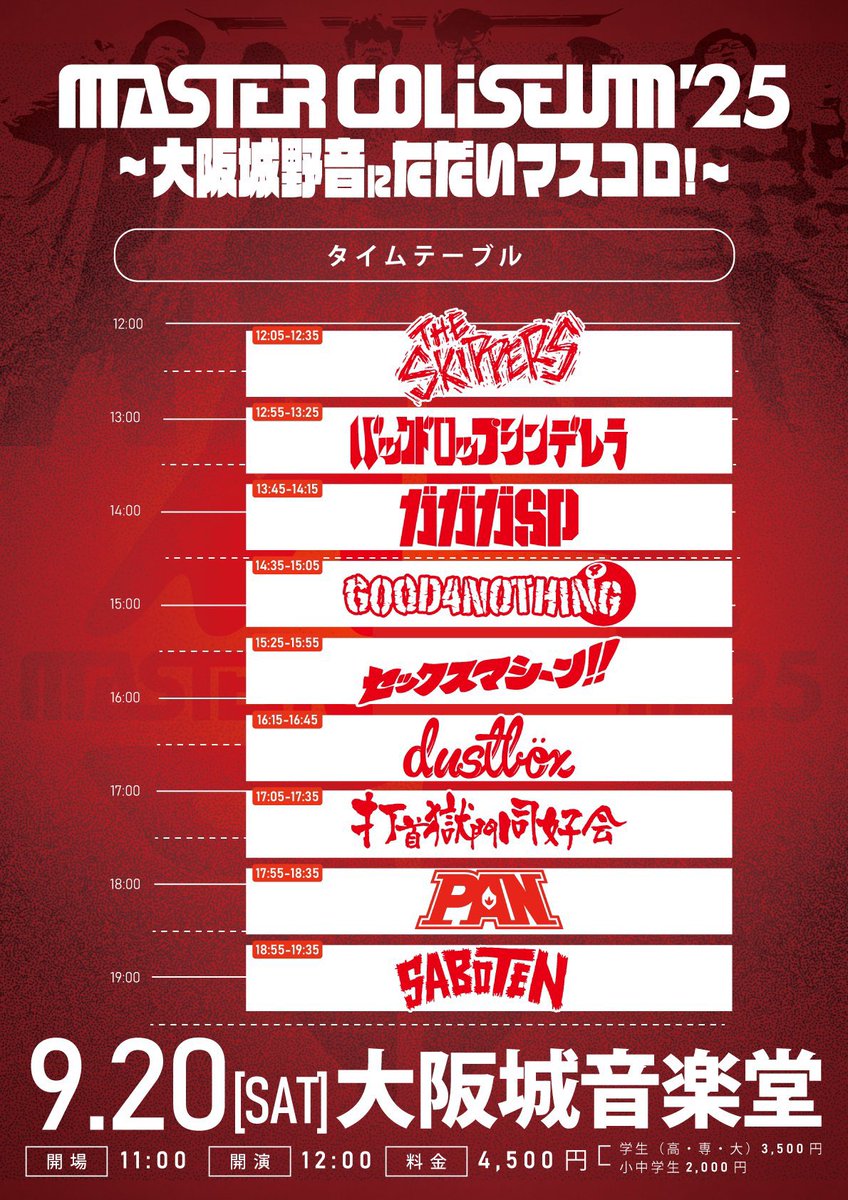 明日はマスコロ！ バックドロップシンデレラは 12:55からウンザ！ よき