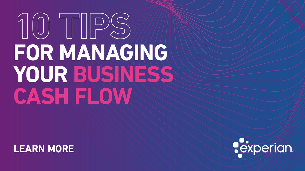 ExperianBAssist's tweet image. #CashFlow management is crucial to your company’s #FinancialHealth 📈

After all, the effect of late or non-payments can cause issues with securing credit or paying suppliers 😣

To avoid the risks, take a look at our 10 top tips: bit.ly/46zNwXo