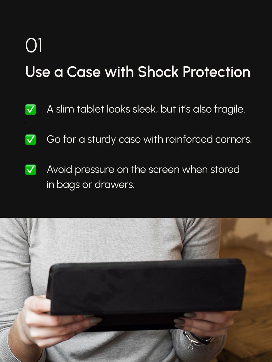 rent_get's tweet image. Tablets are powerful—but fragile.
📱 Keep them running longer with 3 easy habits:
✔️ Shockproof case
✔️ Avoid overcharging
✔️ Clean screens right
Small habits = fewer breakdowns, longer life.
🔖 Save this for your IT checklist.
#TabletCare #ITHardware #GetItRent