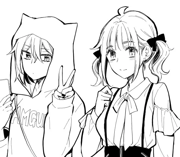 描いたあとに服の文字間違ってることに気がついたやつ 
