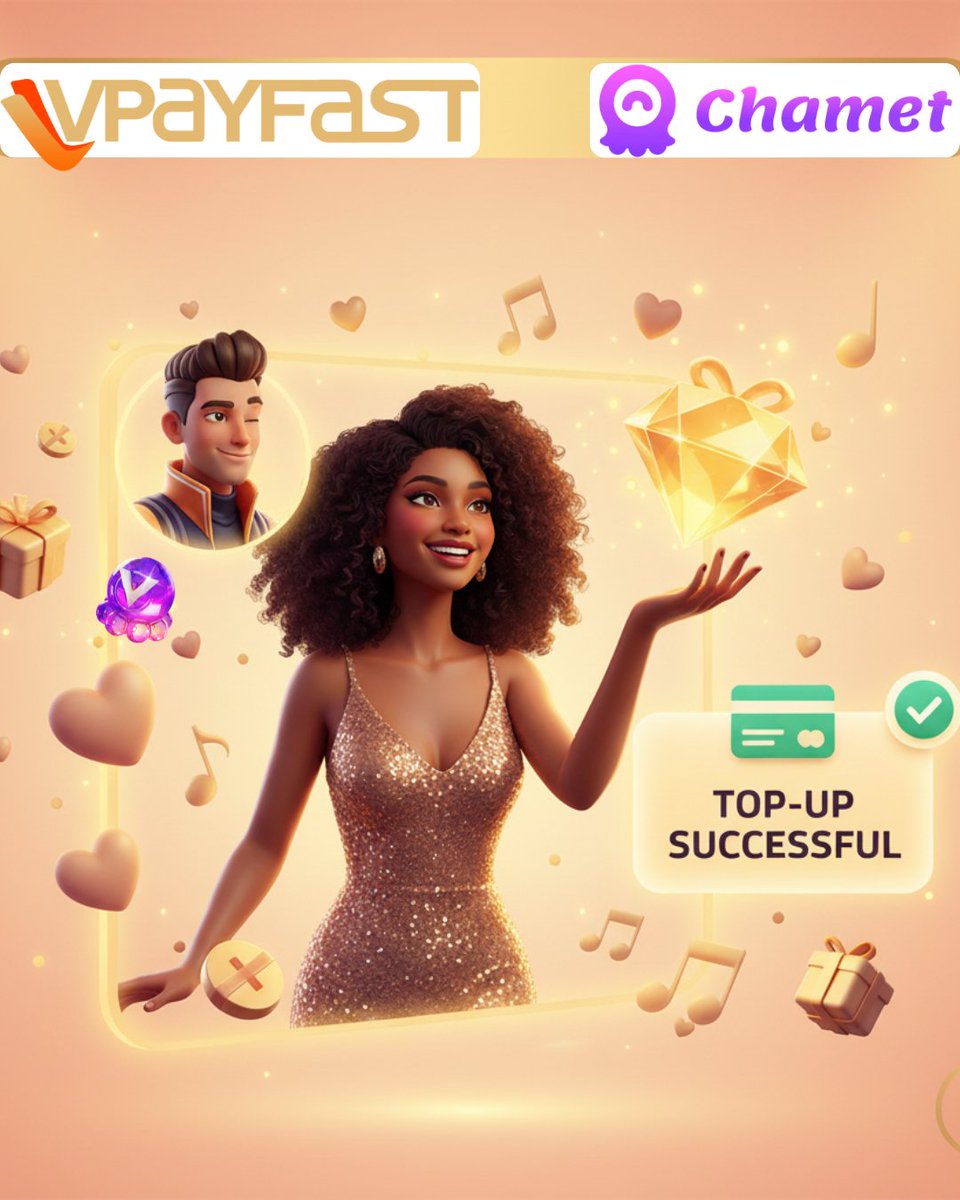 vpayfast_'s tweet photo. Top up instantly! Enjoy the party.
👉Click to recharge with 13% off: https://t.co/TJsh2Spo4K
#ChAmEt #vpayfast #Livestream #recharge https://t.co/rRSiRU73I3