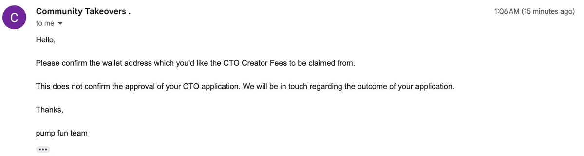 MEME CONTEST 1: $300 Total Winning Prize!

There you go. PumpFun has almost approved to redirect the Creator Fee to us. Requested for Wallet Address.

The new beginning from here. We are all a team here. 

I will be going on 4hrs short sleep and get back soon. By then we should