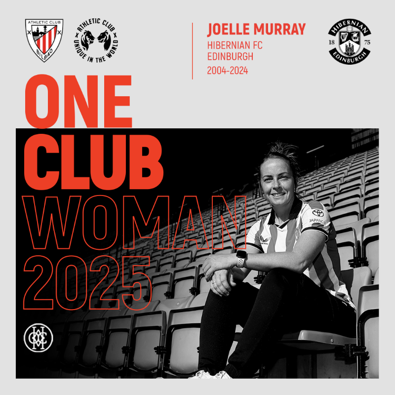 Athletic_en's tweet photo. 💚 @HibernianWomen icon Joelle Murray is our 2025 One Club Woman!

5️⃣0️⃣7️⃣ appearances for @HibernianFC between 2004 and 2024, two @SWPL titles, seven @ScottishCup medals, five League Cups and 48 @ScotlandNT caps.

🤝 Congratulations, @JLMurray17!

#OCW25 #AthleticClub 🦁