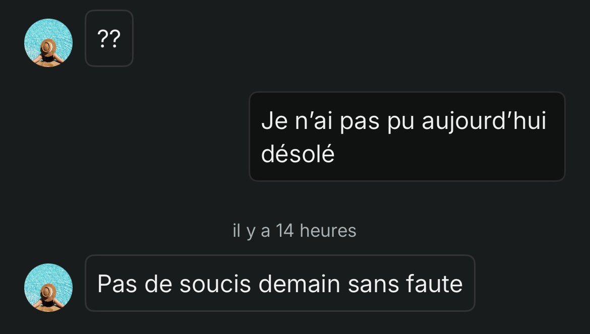 Et tmr la pute aussi ?