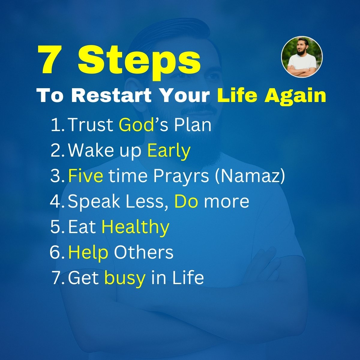 HafizWahhabX's tweet image. 7 steps to restart your Life again 🥰
#helpfultips #hafizwahhab #LifeHackChallenge #dailyhabits #improveyourself #selfimprovement