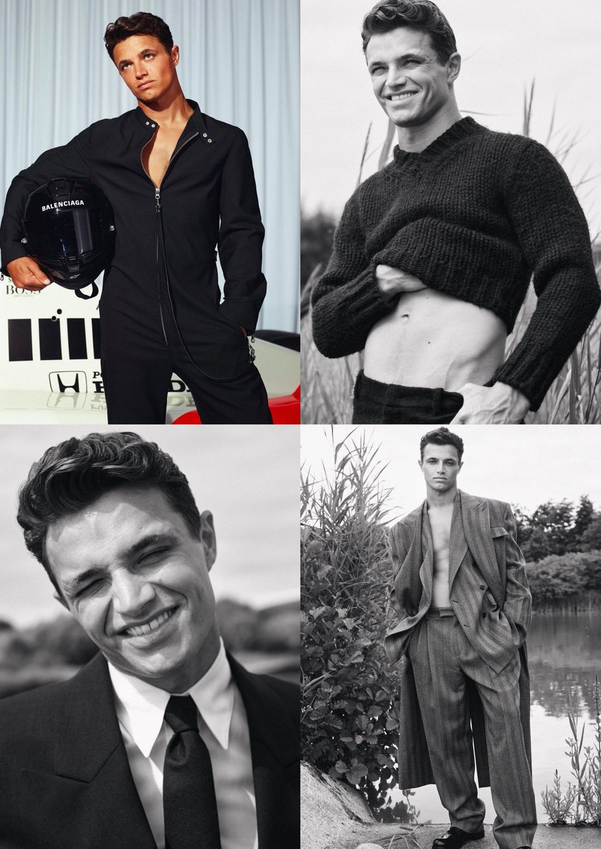 ln4norris's tweet image. LANDO NORRIS X BRITISH VOGUE.