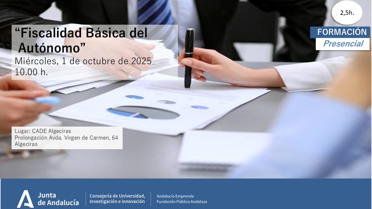 🎯Dotar a los asistentes de información básica sobre los trámites a  realizar para constituirse como autónomo Empresario Individual, obligaciones legales y fiscales del mismo, nuevas cotizaciones  TGSS, bonificaciones y ayudas.
📒bit.ly/3K8FGfG
✍️forms.gle/E3X1ZxoncGnwtM…