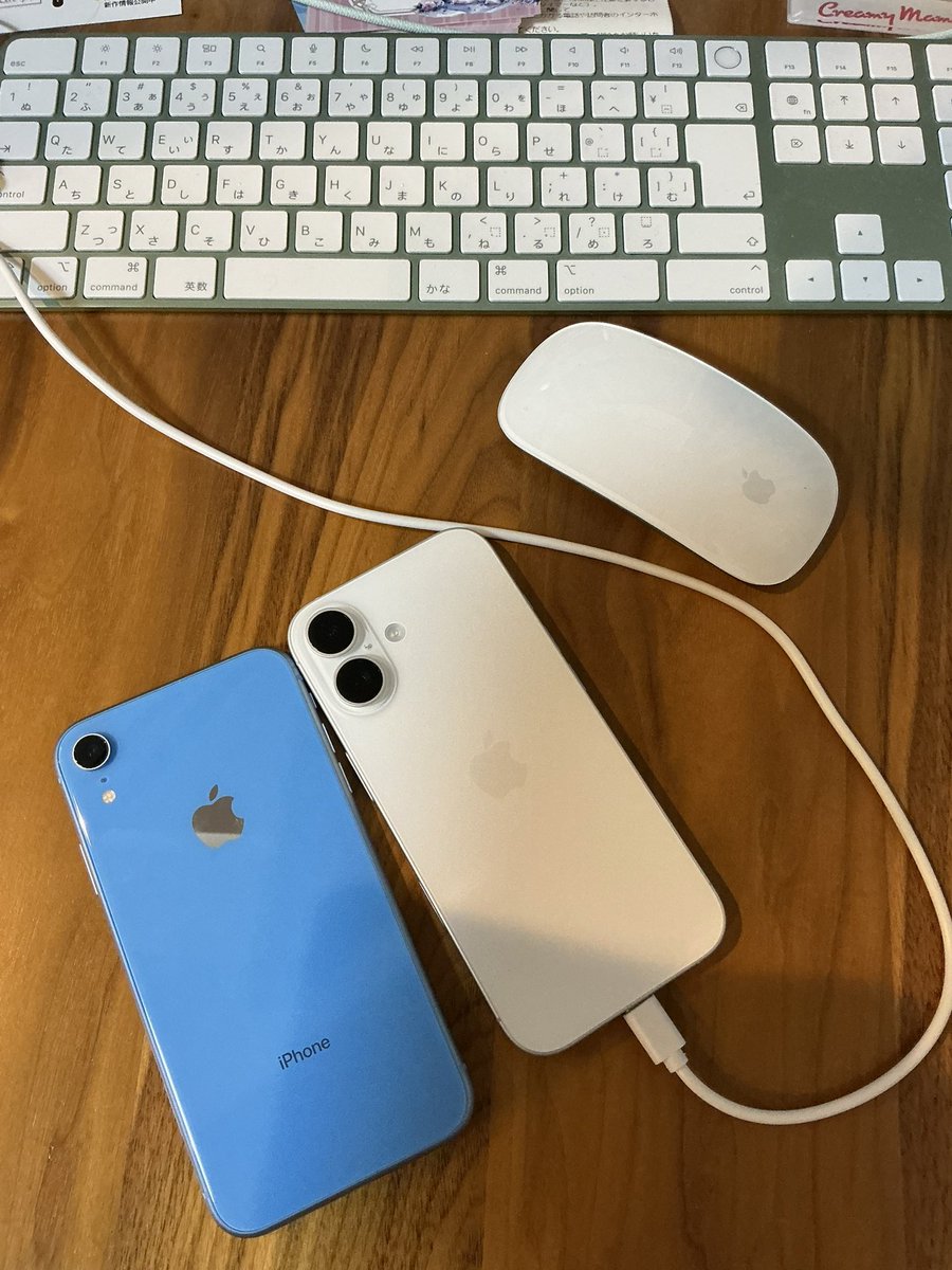 Melmo_Honneyoko's tweet image. 約6年半ぶりに機種変しました。今日発売の #iPhone17 そして料金プランを5Gにやっと昇格させました。#iPhoneXR
 は今までよく頑張りました。もう少し使いますが。あとは17用のセミオーダーのケースの到着が待ち遠しいです。