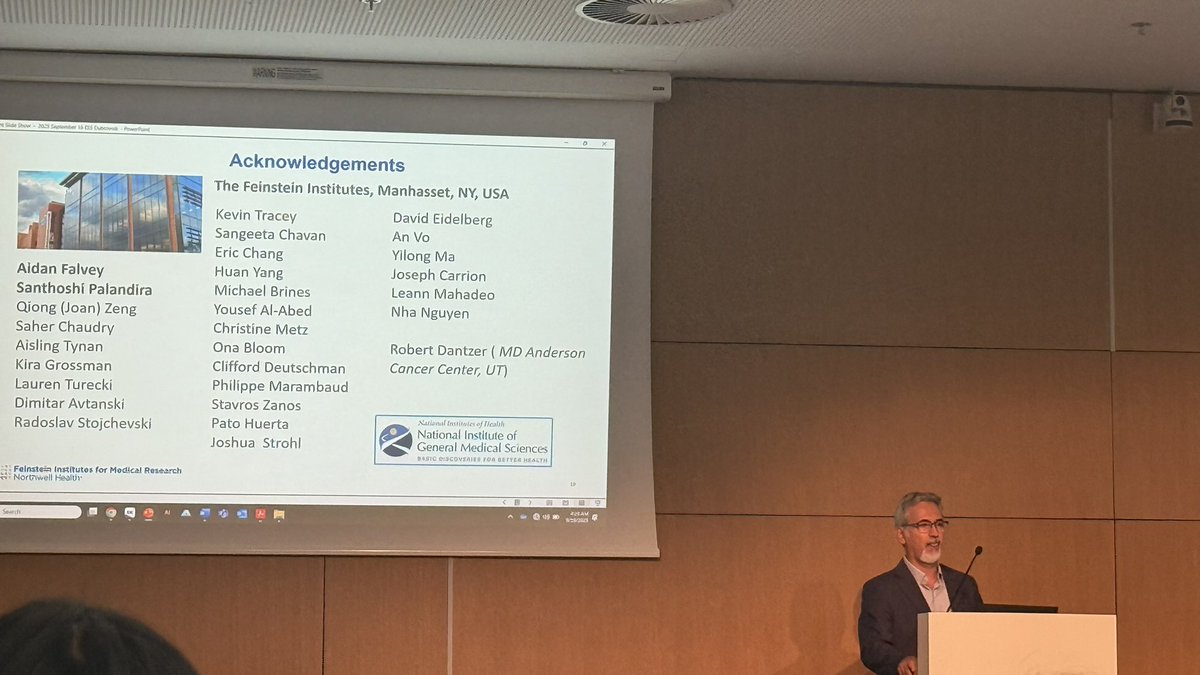 Meihong Deng (@meihongdeng) on Twitter photo Dr. Pavlov is presenting his exciting works on the regulation of vagus signaling in inflammation <a href="/NorthwellHealth/">Northwell Health</a> #FIMR #21stESS Dr. Pavlov is presenting his exciting works on the regulation of vagus signaling in inflammation <a href="/NorthwellHealth/">Northwell Health</a> #FIMR #21stESS