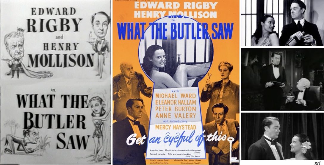 10:45am TODAY on <a href="/TalkingPicsTV/">Talking Pictures TV</a> 

The 1950 #Hammer #Comedy film🎥 “What The Butler Saw” directed by Godfrey Grayson &amp; written by Don Good + Roger Good

🌟Edward Rigby, Henry Mollison, Mercy Haystead, Michael Ward, Eleanor Hallam, Peter Burton, Anne Valery, Howard Charlton