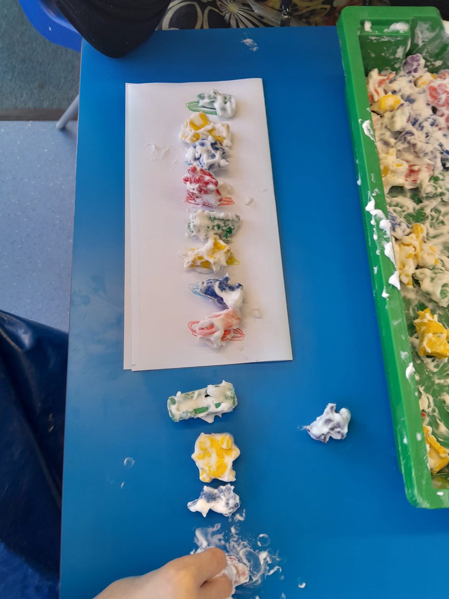 Students in Woodpeckers class enjoyed completed Messy Maths activities yesterday #MessyMaths #Maths #Sensory #learning #funlearning #education