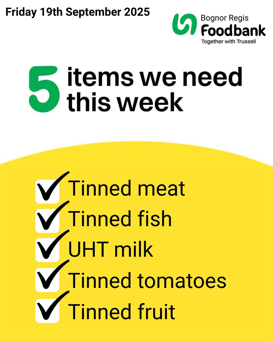 Download the fantastic, FREE "Bank The Food" app to be notified of items that we need when you are near a donation point. bankthefood.org #foodbank #donate #bognorregis #bankthefood
