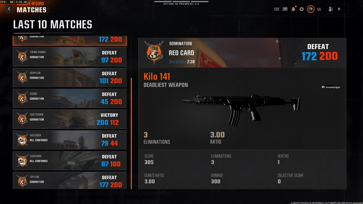 MotoBluey's tweet photo. So @CallofDuty @Treyarch this y’all’s dumbass idea of “SBMM”?? Haven’t played really in 6-8 months since I turned away this trash franchise. Played 10-15 games today, all solo queued. 1/10 of those games I was on the winning team yet placed 1st every game. Fuck this game lol 😂 https://t.co/dVsO3afa79