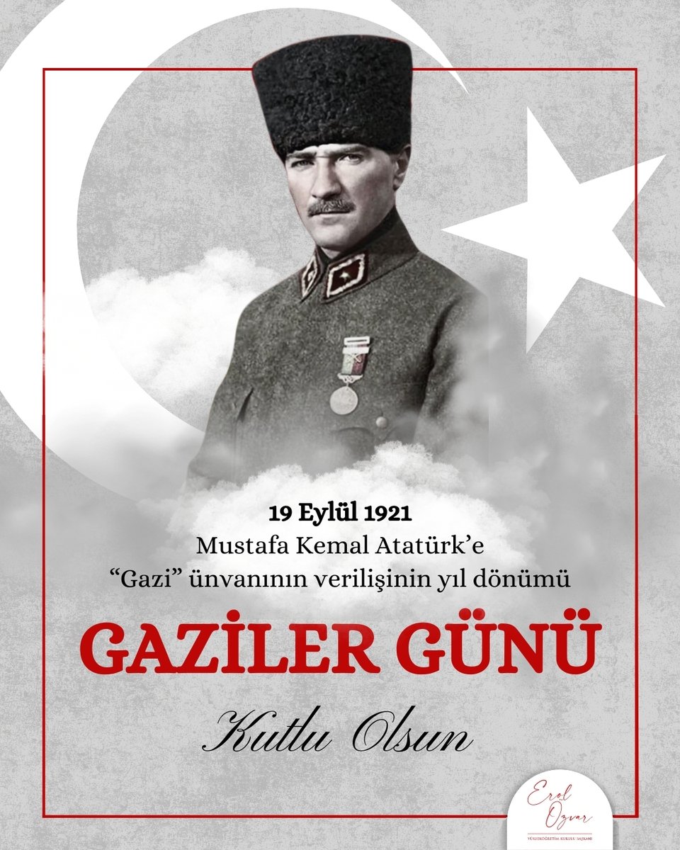 🇹🇷 Vatan uğruna gösterdikleri eşsiz fedakârlıklarla tarihimize onur katan tüm gazilerimizin Gaziler Günü’nü kutlar; saygı, minnet ve şükranlarımı sunarım.