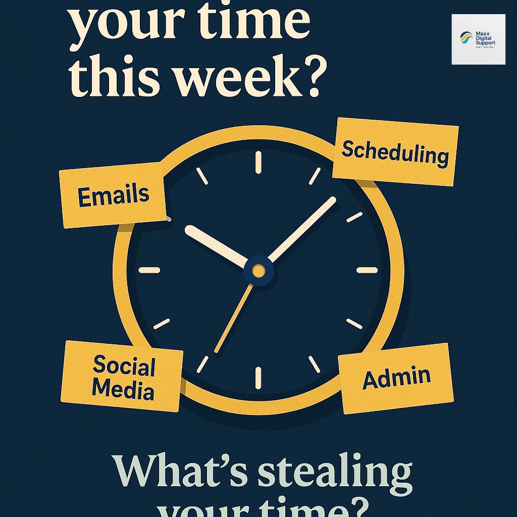 maxxdigisupport's tweet image. Your To-Do List vs. Your Time: What’s Winning?

Founders, what’s stealing your time ..

📩 Emails
🗓️ Scheduling
📱 Social Media
🗂️ Admin

Drop your answer below  let’s talk about how to fix it. 
#MaxxDigitalSupport #ProductiveWeek #DigitalSkills