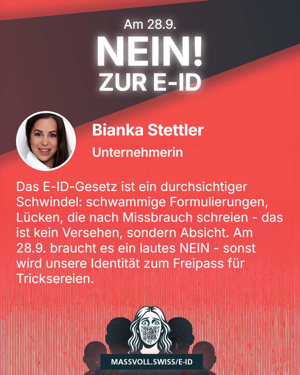 AliceWonders911's tweet image. Das E-ID-Gesetz ist ein durchsichtiger Schwindel!
Schwammige Formulierungen, Lücken, die nach Missbrauch schreien - Panne oder Absicht?

Der Bund verkauft uns eine „freiwillige“ E-ID, die in Wahrheit ein Zwangsinstrument wird: Firmen können sie verlangen, wer kein Smartphone hat,…
