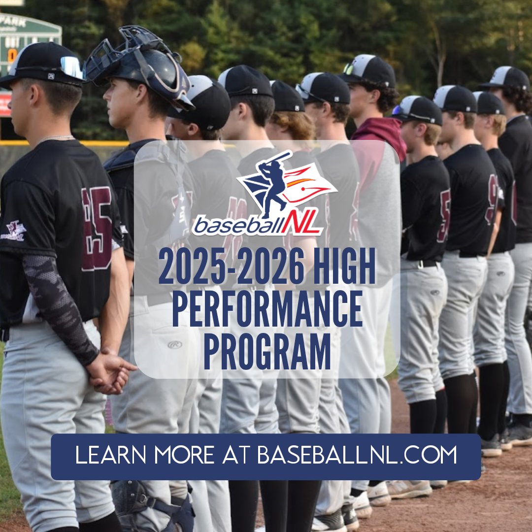 BaseballNL's tweet photo. 25-26 High Performance Program 💪

Our High Performance Program is beginning Oct 17th (Eastern) and Oct 24th (Western)

This program is mandatory for players looking to be selected to a 2026 Provincial Team

Online registration is now open❗️

📰 https://t.co/E7peDMnN0l https://t.co/IE98Nb64O8