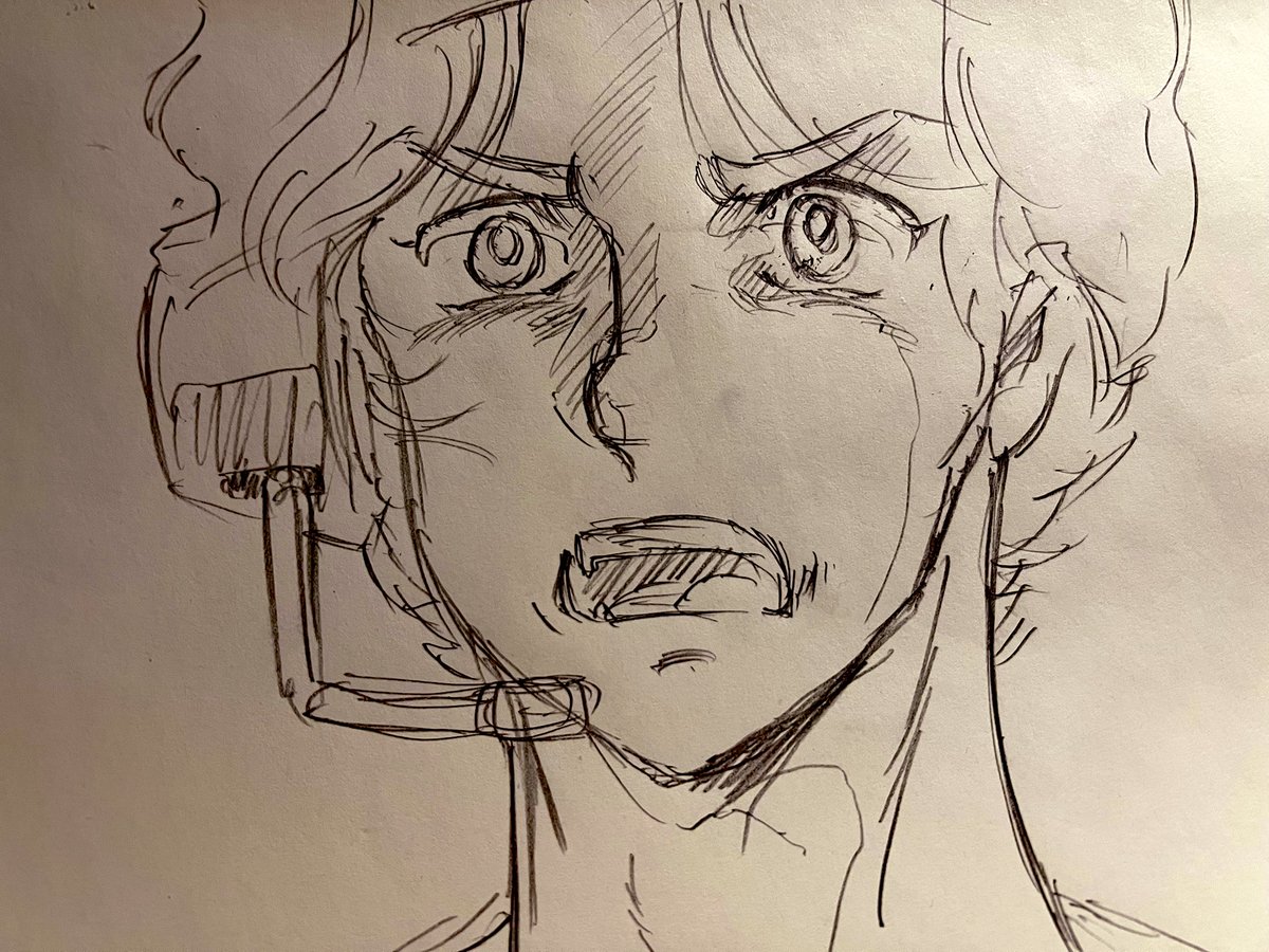 「僕は、いやだ!!」

太陽の牙ダグラム最終回より

久々えんぴつ一発描き
#太陽の牙ダグラム 